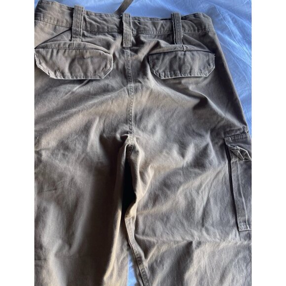 Vintage M Gordon Men Cargo Pants Men’s Sz 30R Brown Heavy Twill Utility Workwear - Picture 13 of 16
